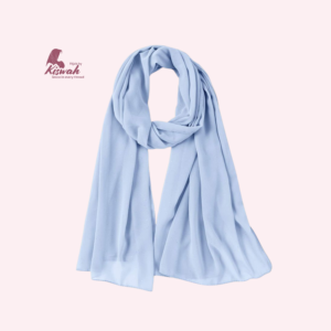 Powder Blue Georgette Scarf
